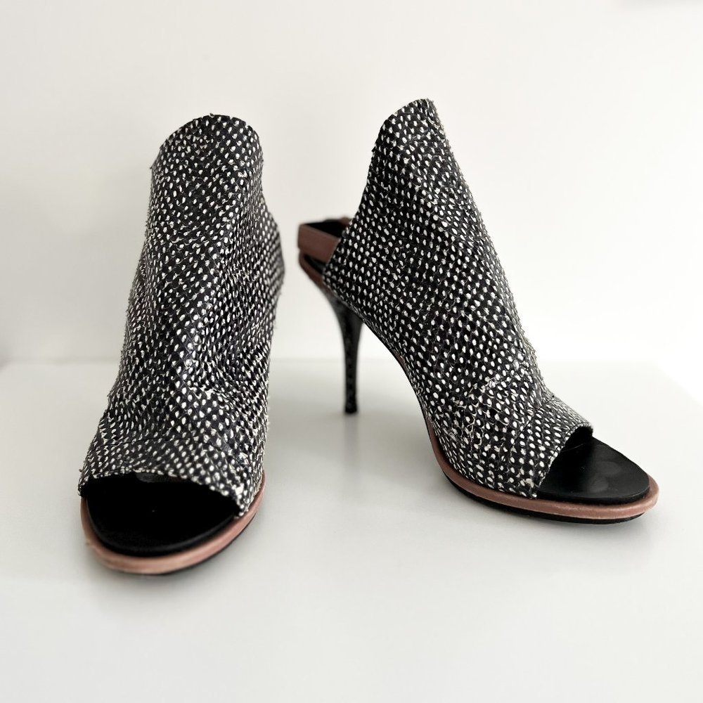 Balenciaga Glove Python Slingback Sandals